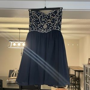 Navy blue homecoming dress